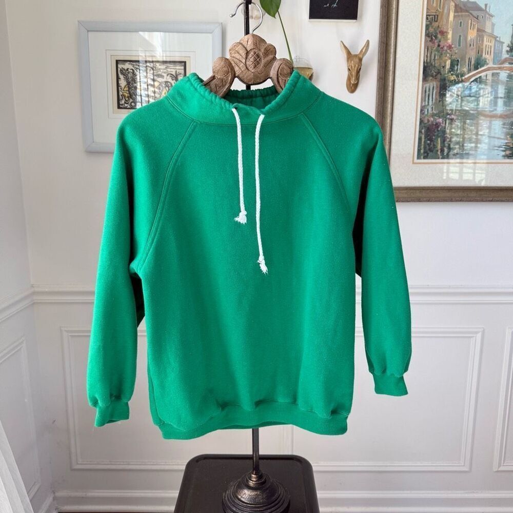 Vintage 80s 90s Boundary Waters Green Sweatsuit Track Suit Sweatshirt Sweatpants - Picture 2 of 7